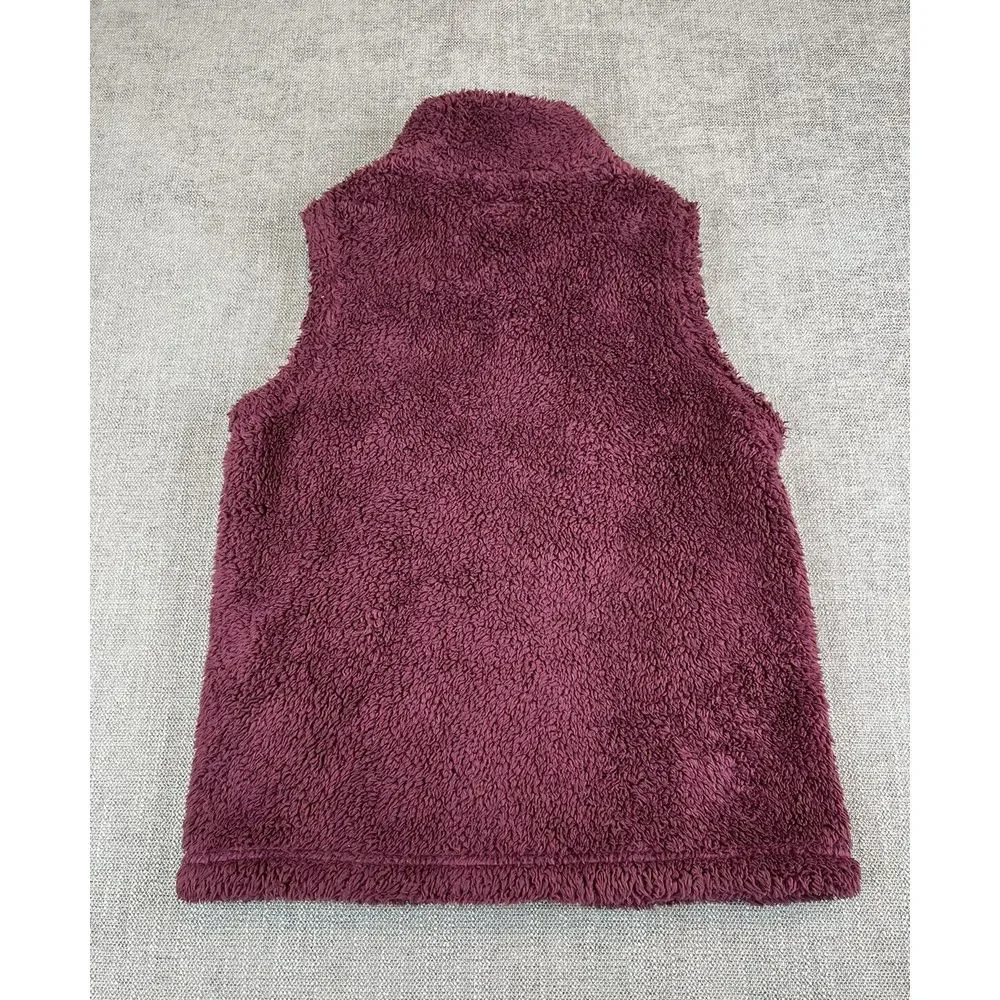 Patagonia Vest Girls (L - 12) Purple Los Gatos Deep Pile Full Zip Outdoor Hiking - Picture 3 of 7